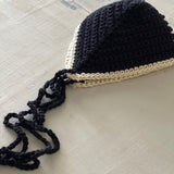Bikini de ganchillo hecho a mano combinado con braguita de lycra de Maas Colors