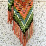 chal de crochet hecho a mano en Barcelona de algodon organico de Maas Colors