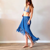Bikini de ganchillo hecho a mano combinado con braguita de lycra de Maas Colors