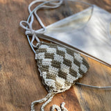 bikini de ganchillo hecho a mano con braguita de lycra de Maas Colors