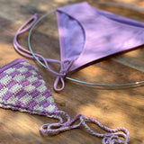 bikini de ganchillo hecho a mano con braguita de lycra de Maas Colors