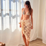 bikini de ganchillo hecho a mano con braguita de lycra de Maas Colors