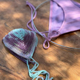 bikini de ganchillo hecho a mano con braguita de lycra de Maas Colors