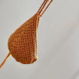 bikini de ganchillo hecho a mano con braguita de lycra de Maas Colors