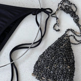 bikini de ganchillo hecho a mano con braguita de lycra de Maas Colors