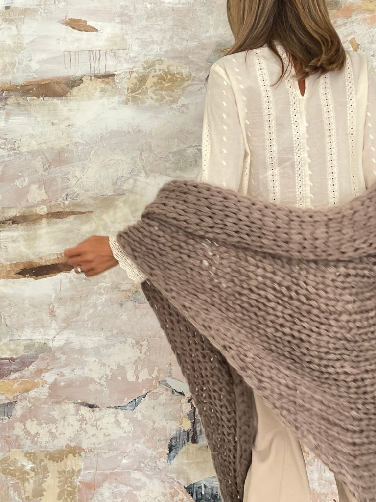 chales de mohair tejidos a mano en Barcelona de Maas Colors