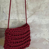 Mini bolso de cinta de raso tejido a mano en Barcelona de Maas Colors