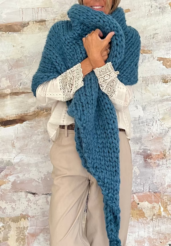 chales de mohair tejidos a mano en Barcelona de Maas Colors