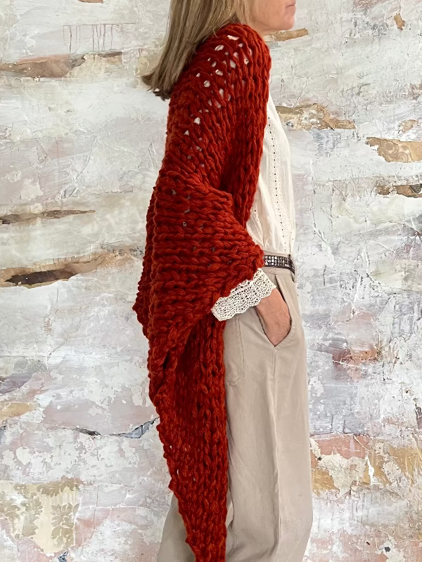 chales de mohair tejidos a mano en Barcelona de Maas Colors