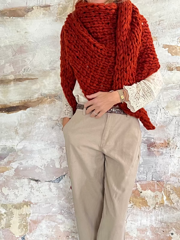 chales de mohair tejidos a mano en Barcelona de Maas Colors