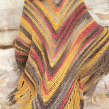 hippie shawl vegan wool