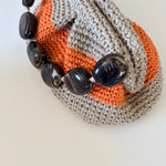 Bolso de mano  → Bolso artesanal de lino natural color caldera -  Maas Colors