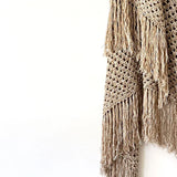 black organic cotton shawl