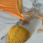 bikini de ganchillo hecho a mano con braguita de lycra de Maas Colors