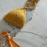 bikini de ganchillo hecho a mano con braguita de lycra de Maas Colors