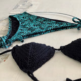 bikini palmeras turquesa - Maas Colors