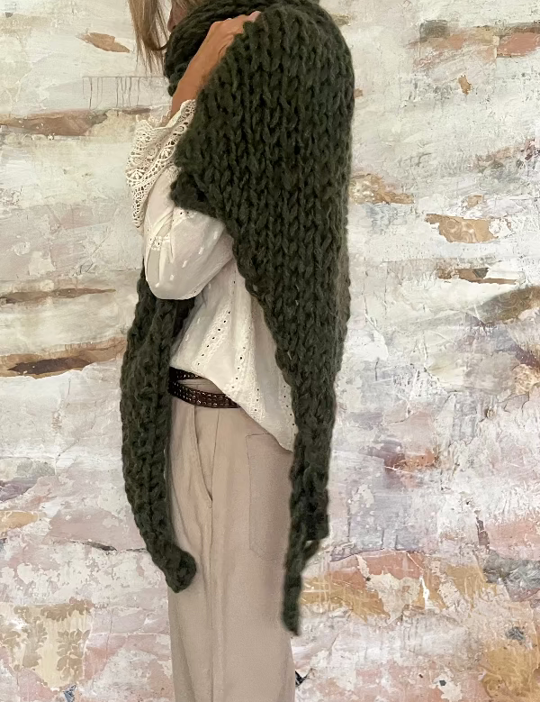 chales de mohair tejidos a mano en Barcelona de Maas Colors