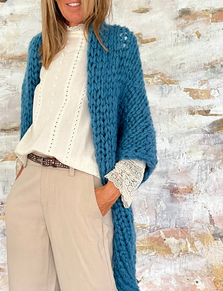 chales de mohair tejidos a mano en Barcelona de Maas Colors